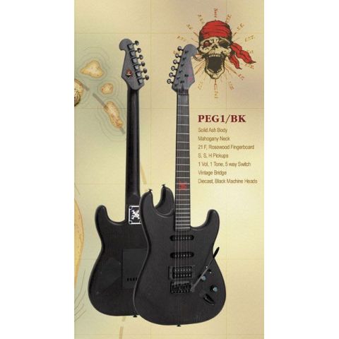 SX Pirate PEG1 Guitarra Eléctrica Black