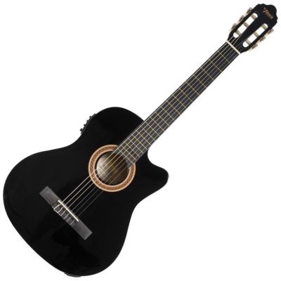 Valencia VC104CEBK Negra Guitarra Electroclásica 2