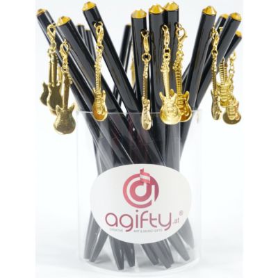 Bolígrafo Guitarra Eléctrica Agifty B-2015 Cristal/Oro  ( Unidad )