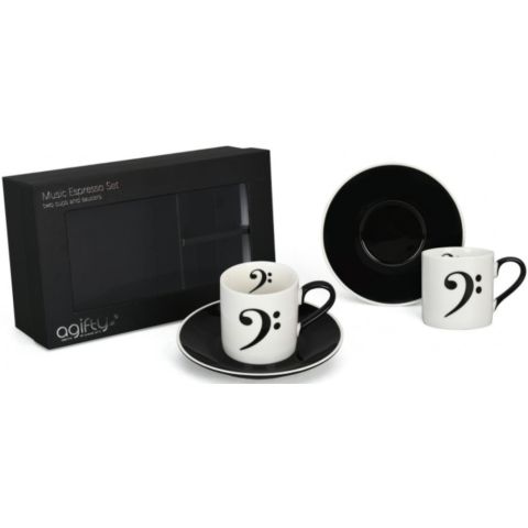 Pack 2 Tazas Espresso Con Plato...
