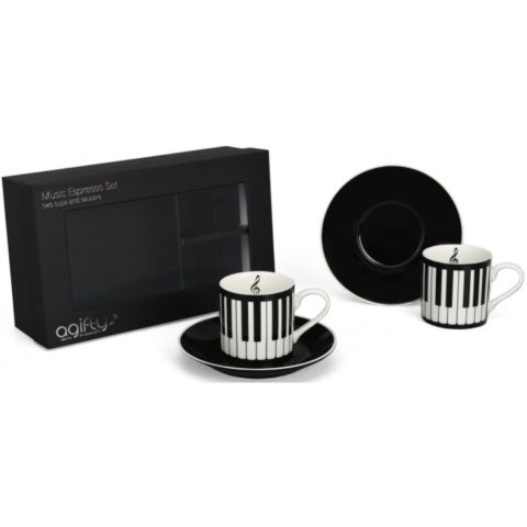 Pack 2 Tazas Espresso Con Plato...