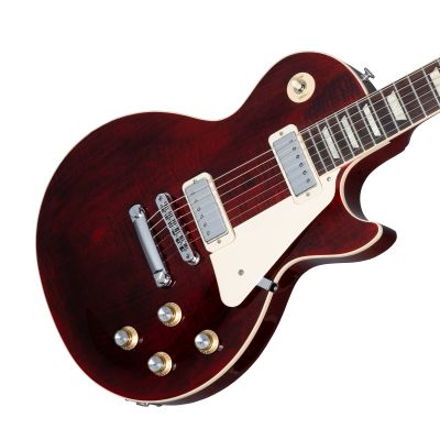 Gibson Les Paul Deluxe 70S Plain Top Wine Red 2