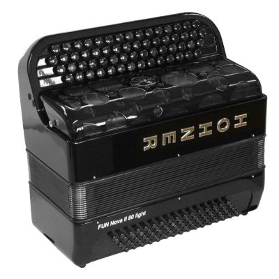 HOHNER FUN NOVA II 80 LIGHT NEGRO CELULOIDE