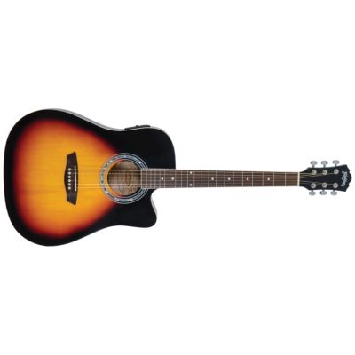Washburn Wa90Ce Tobacco Sunburst Guitarra Electroacoustica