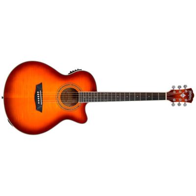 Washburn Festival Ea15 Ice Tea Burst Guitarra Electroacustica
