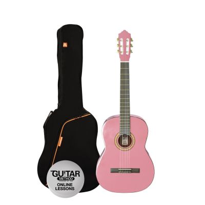 Ashton SPCG12PK GUITARRA CLASICA 1/2 ASHTON EN COLOR ROSA CON FUNDA 2