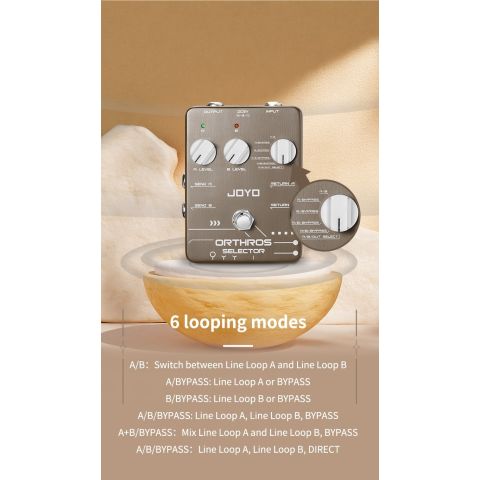 Joyo JF-24 PEDAL ENRUTADOR Y SELECTOR...