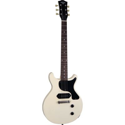 Maybach LESTER-JR-59-DC-VW -GUITARRA LP JUNIOR DOBLE CUTAWAY ´59 VINTAGE WHITE AGED CITES 17CZ027200 2