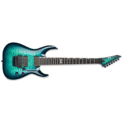 ESP E-II Horizon FR-7 - Black Turquoise Burst - 7 cuerdas - c/estuche