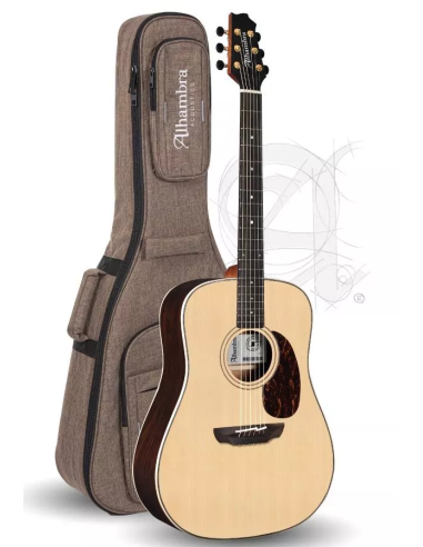 Alhambra ADSR E9 Guitarra Acústica con Funda Alhambra 25mm