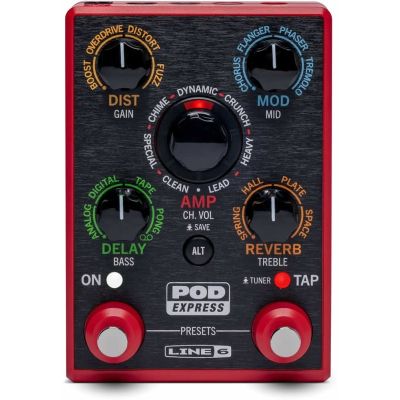 Line 6 POD EXPRESS Multi Efectos Guitarra con Sonidos HX