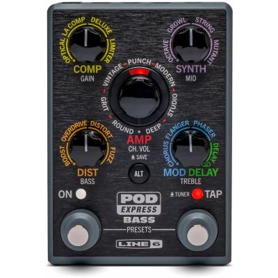 Line 6 POD EXPRESS Multi Efectos Bajo con Sonidos HX