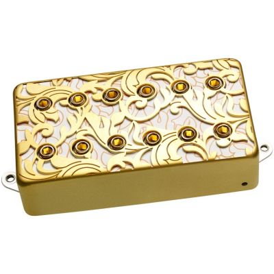 DiMarzio UtoPIA Bridge "F-spaced" - Satin Gold/White - DP289FSGW