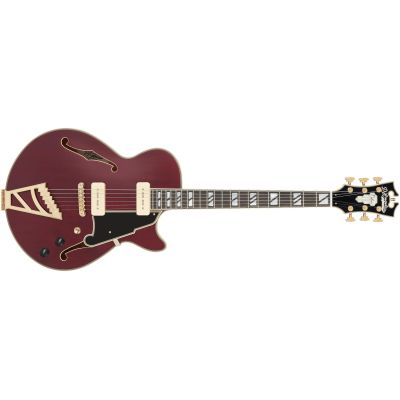 D'Angelico Deluxe SS Trans Wine Guitarra Eléctrica
