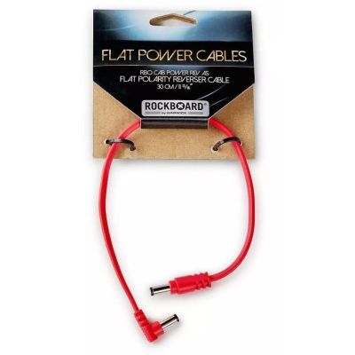 Rockboard Flat Polarity Reverser Recto Acodado 30 CM Cable