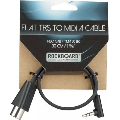 Rockboard Flat TRS MIDI A 30CM Cable