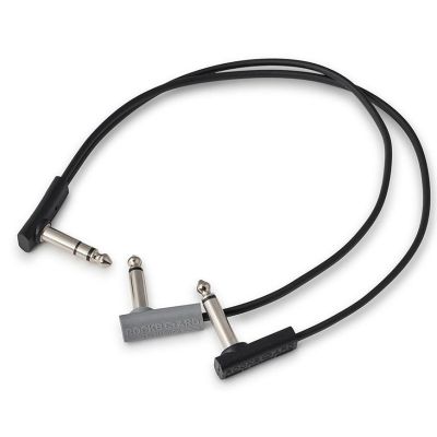 Rockboard Flat Patch y Splitter 30CM Cable Negro