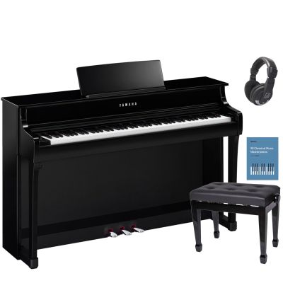 Pack Yamaha CLP-835 PE Negro Pulido Piano Clavinova