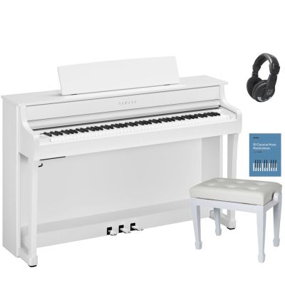 Pack Yamaha CLP-845 WH Blanco Piano Clavinova