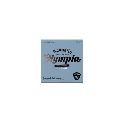 Olympia  Artisan Acoustic Guitar Coated Strings, Phosphor Brz, 011-052