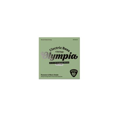Olympia Artisan Electric Bass Coated Strings, Nickel Wound, 045-105