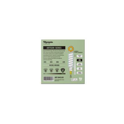 Olympia Artisan Electric Bass Coated Strings, Nickel Wound, 045-105 2