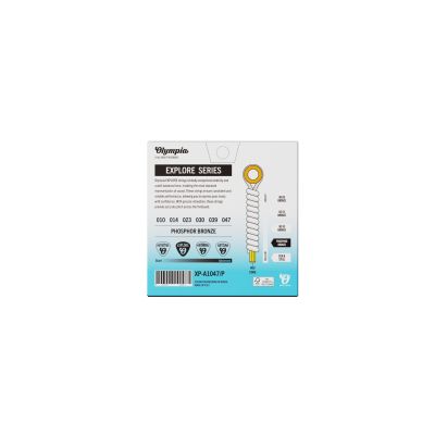 Olympia Explore Acoustic Guitar Strings, Phosphor Brz, 010-047 2