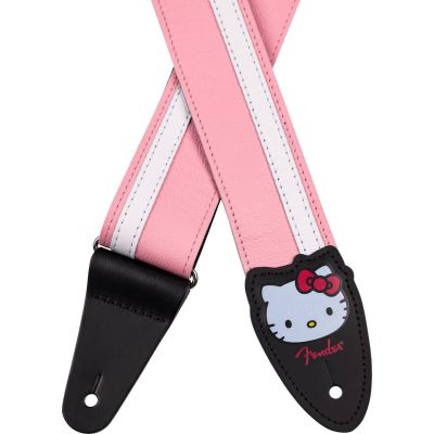 Fender 2" Hello Kitty Lthr Strap Pink Correa Guitarra 2