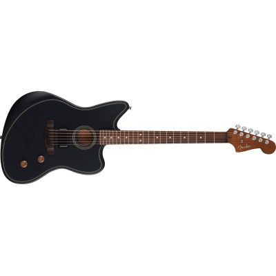 Fender Standard Acoustasonic Jazzmaster Negra Guitarra Electroacústica