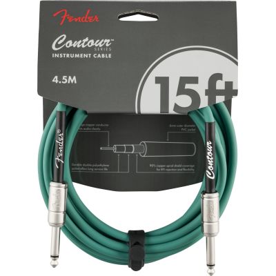 Fender Contour 4,5M Sherwood Green Cable de Guitarra