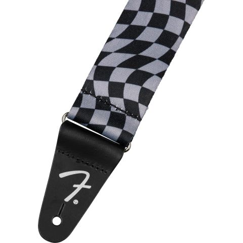 Fender Wavy Checker Poly Strap Grey...