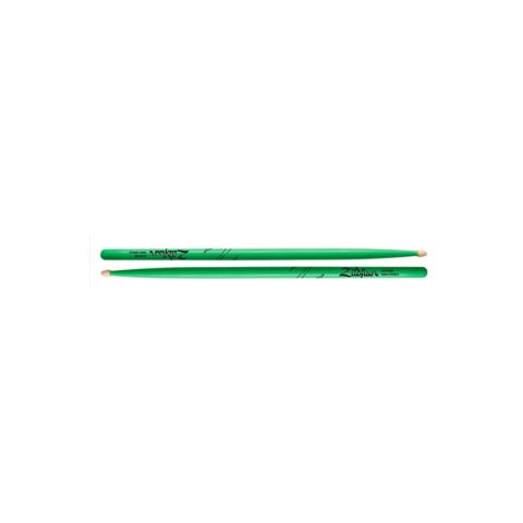 BAQUETAS ZILDJIAN 5A HICKORY NEON VERDE