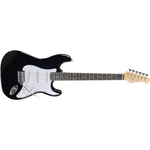 Eko Starter ST350 vintage HSS Negra