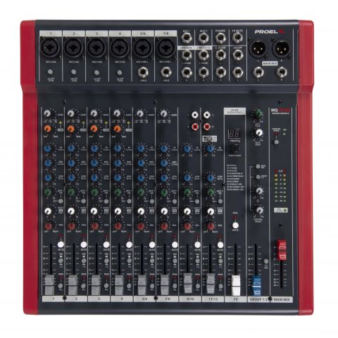 Proel MQ12-USB Mezclador 12 entradas
