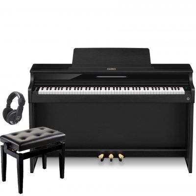 Pack Casio Celviano AP-550BK Negro con Banqueta Regulable