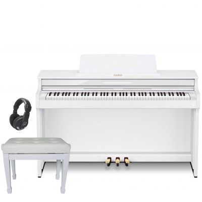 Piano Digital Casio Celviano Ap-550 con teclas de madera con Banqueta Regulable