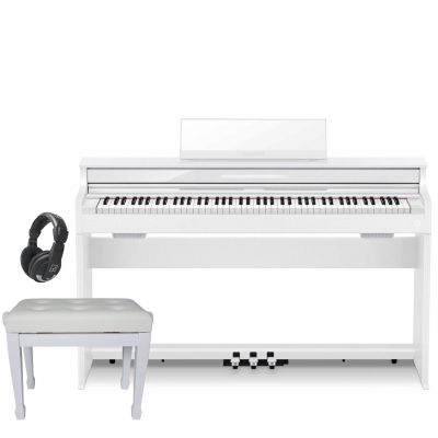 Pack Casio Celviano AP-S450WE Blanco con Banqueta Regulable