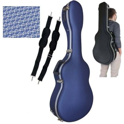 Cibeles C230.015AZ Estuche ABS Guitarra Clásica Cuadros Azul Gris