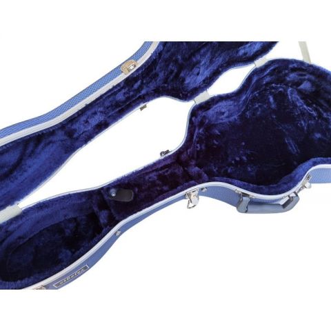 Cibeles C230.015AZ Estuche ABS Guitarra Clásica Cuadros Azul Gris
