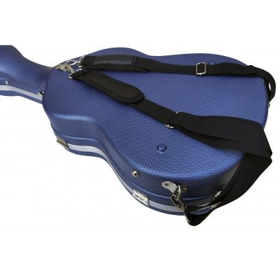 Cibeles C230.015AZ Estuche ABS Guitarra Clásica Cuadros Azul Gris