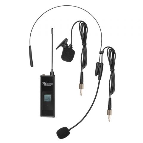 Power Dynamics PD524B Juego de micrófono inalámbrico UHF con 4 micrófonos de petaca