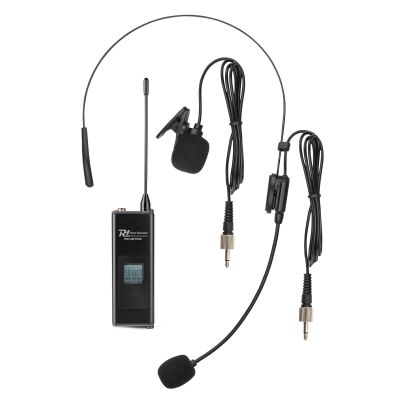 Power Dynamics PD524B Juego de micrófono inalámbrico UHF con 4 micrófonos de petaca