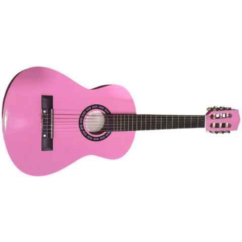 Memphis GD30 Guitarra Clásica Infantil Rosa