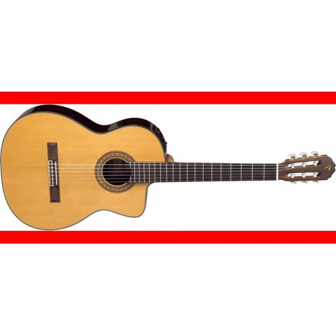 Takamine EC132SC Natural CT4DX Cutaway Guitarra clásica electrificada