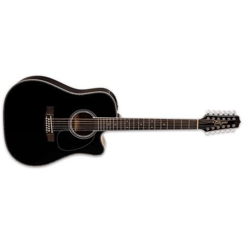 Takamine EF381DX Dreadnought Cutway 12 cuerdas Negra