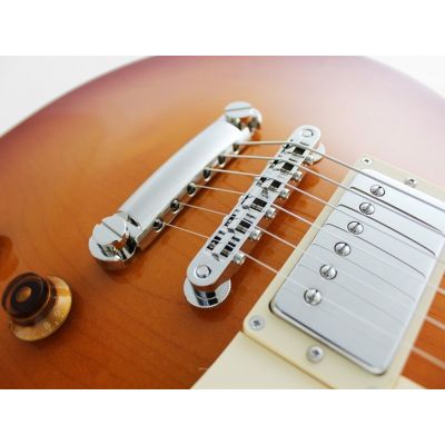 Fujigen NLS10RFMFCB Tipo LP Tapa Arce Rizado Fade Cherry Burst