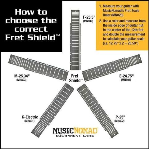 Music Nomad MN804 Fretboard Protector Para Trastes Escala E-24.75"