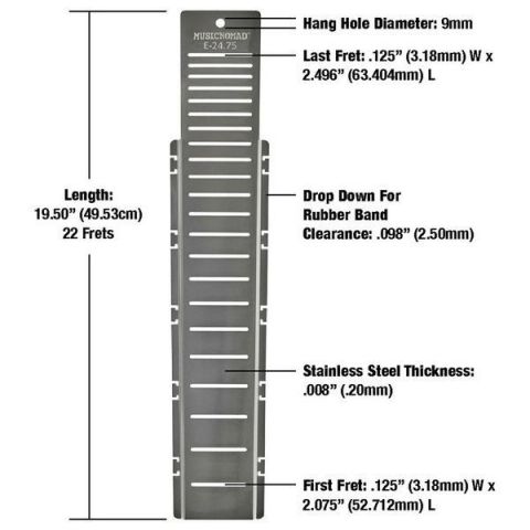 Music Nomad MN804 Fretboard Protector Para Trastes Escala E-24.75"
