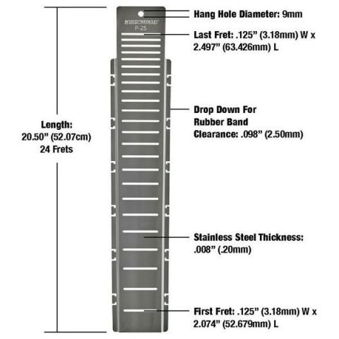 Music Nomad MN802 Fretboard Protector Para Trastes Escala P-25"