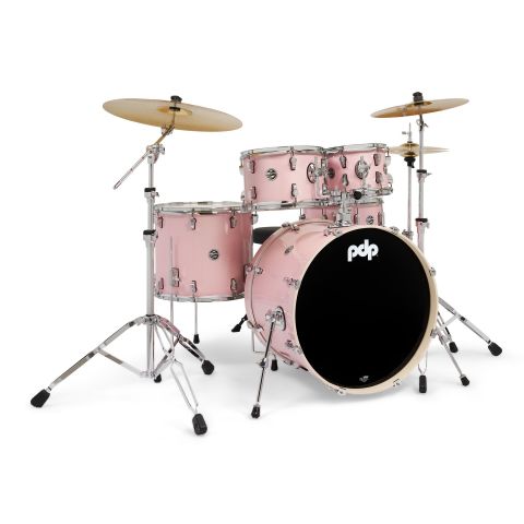 PDP by DW PDMA2215KTPR MainStage Pale Rose Sparkle + Set de platos Paiste